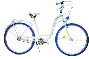 Rower Dallas City 28" 3spd - biały z niebieskim
