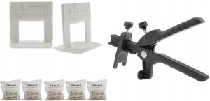 Solid Klipsy Do Płytek 1,5mm 500 Sztuk + Kleszcze