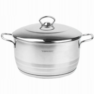 Garnek 11l Gastro + Pokrywa Stal 18/10 Indukcja