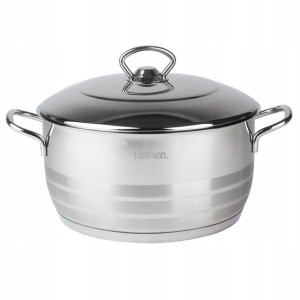 Garnek 4,5l Gastro + Pokrywa Stal 18/10 Indukcja