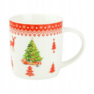Kubek 350ml Porcelana Na Prezent Piękny Wzór