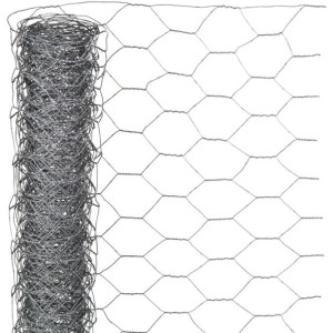 Siatka z drutu, sześciokątna 0,5x2,5 m 25 mm galwanizowana stal