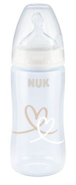 Butelka NUK FC+ 300 ml smoczek silikon M (0-6m) z czujnikiem temperatury