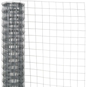 Siatka z drutu, kwadratowa 0,5x2,5 m, 13 mm, galwanizowana stal