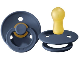 BIBS COLOUR M STEEL BLUE Smoczek uspokajający kauczuk Hevea