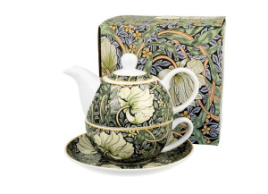Tea for One porcelanowy / Filiżanka z dzbankiem i spodkiem PIMPERNEL Willia