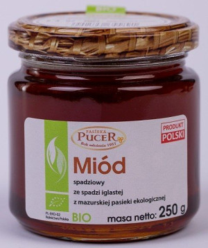 Lumarko Miód Spadziowy Ze Spadzi Iglastej Bio 250 G - Pasieka Pucer!