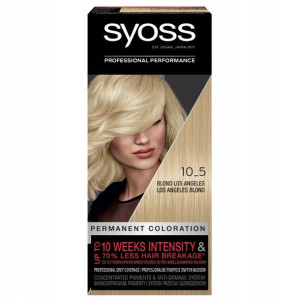 Syoss Permanent Coloration farba do włosów trwale koloryzująca 10_5 Blond L