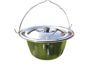Kociołek Węgierski Nierdzewny 6l Pokrywka Inox