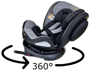 Fotelik BARI obrotowy 360° 0-36 kg SUMMER BABY czarny