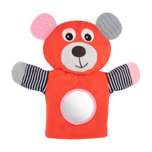 CANPOL 68/076 Pluszowa pacynka z gryzakiem Bears coral