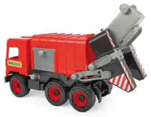 WADER 32113 Middle Truck - Śmieciarka czerwona