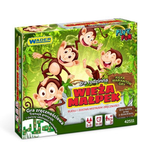 WADER 42511 Play & fun Wieża Małpek gra rodzinna