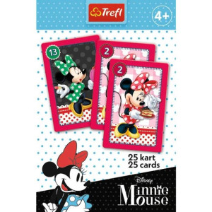 2 GRY w 1 DISNEY MYSZKA MINNIE Karty Piotruś +Memo