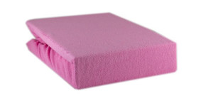 Prześcieradło Frotte z Gumką 180x200 Kolor Róż