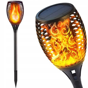 Lampa Solarna Pochodnia Ogrodowa Duża Led
