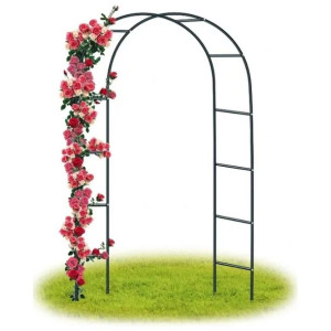 Pergola Ogrodowa Łuk Na Róże Kwiaty 240cm +4 Kotwy