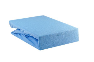 Prześcieradło Frotte z Gumką 200x220 Kolor Błękitny