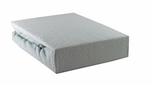 Prześcieradło Frotte z Gumką 200x220 Kolor Popiel