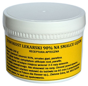 Maść żywokostowa 90% na smalcu gęsim 200 g