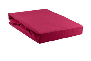 Prześcieradło Jersey z Gumką 120x200 Kolor Czerwony