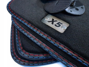 Dywaniki welur Premium + logo X5 do BMW X5 E70