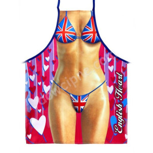 Fartuch drukowany Angielka w bikini na prezent