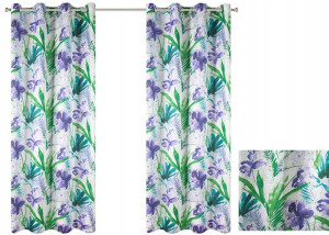 Zasłona Arianna 140x250 Liście Eurofirany
