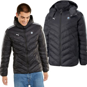 Kurtka Zimowa Męska Puma BMW MotorSport czarna (531168 01) - XL