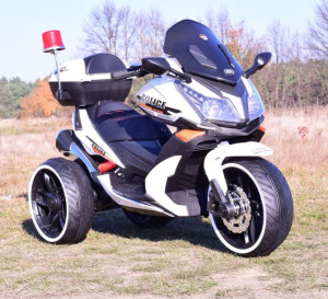!HIT! OLBRZYMI MOTOR na akumulator POLICJA+Megafon+gaz w manetce!