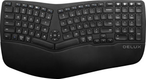 Delux GM902 ergonomiczna klawiatura bezprzewodowa 2,4GHz + Bluetooth