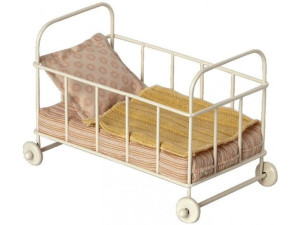 Maileg Łóżko na kółkach Cot bed Rose