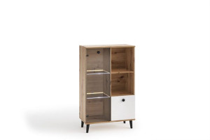 Komoda witryna Cool 04 artisan+biały