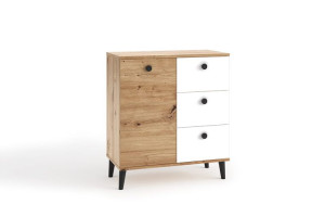 Komoda 80 Cool 01 artisan+biały