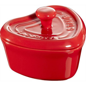 Staub Mini cocotte serce 200 ml, czerwony