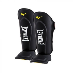 EVERLAST Skórzane ochraniacze goleni i stóp MMA BLACK - L