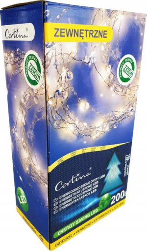 Lampki Druciki Koraliki 200 Led Drucik Ciepły Led