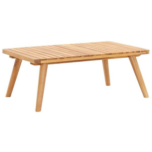 Ogrodowy stolik kawowy, 90x55x35 cm, lite drewno akacjowe