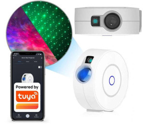 Projektor LED - wzór: niebo / kosmos / gwiazdy - Laser WiFi kompatybilny z