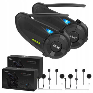 Interkom Motocyklowy Ejeas Q20 Radio Fm 2 Kaski