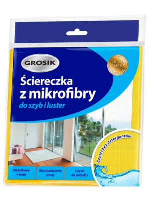 Grosik Ścierka Z Mikrofibry Do Szyb I Luster