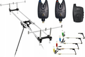 Stanowisko Karpiowe Tripod Zestaw Sygnalizatorów