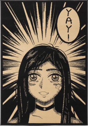 Dywan Agnella Standard Comics 133X190Cm Czarny