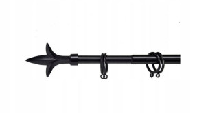 Karnisz Pojedynczy Czarny Regulowany 120-210 Loft