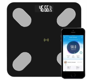 Inteligentna Waga Łazienkowa Bluetooth Szklana