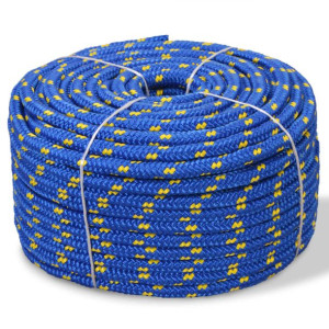 Linka żeglarska z polipropylenu, 8 mm, 100 m, niebieska