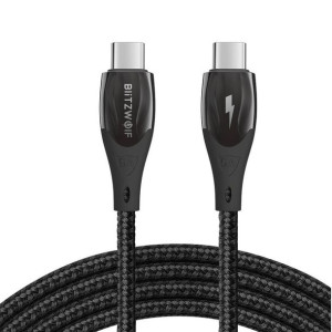 Kabel USB-C do USB-C BlitzWolf BW-FC1, 96W, 5A, 1m (czarny)
