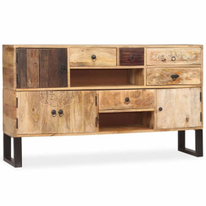 Szafka z litego drewna mango, 140x30x80 cm