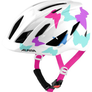 Kask rowerowy dziecięcy Alpina PICO Pearlwhite Butterflly Gloss 50-55