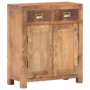 Szafka, 65 x 30 x 75 cm, lite, surowe drewno mango